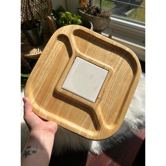 Wooden vintage cheese tray board charcuterie cheese wood snacks - Picture 1 of 3